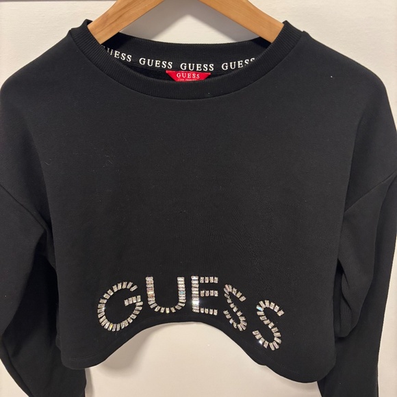 Cropped guess women sweatshirt - Picture 1 of 4
